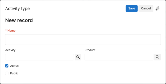 Create activity type