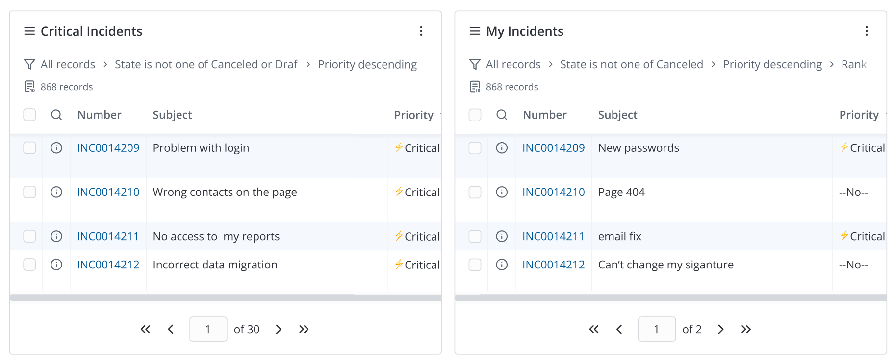 recordList | SimpleOne Documentation
