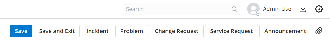 Buttons for classifying a user query
